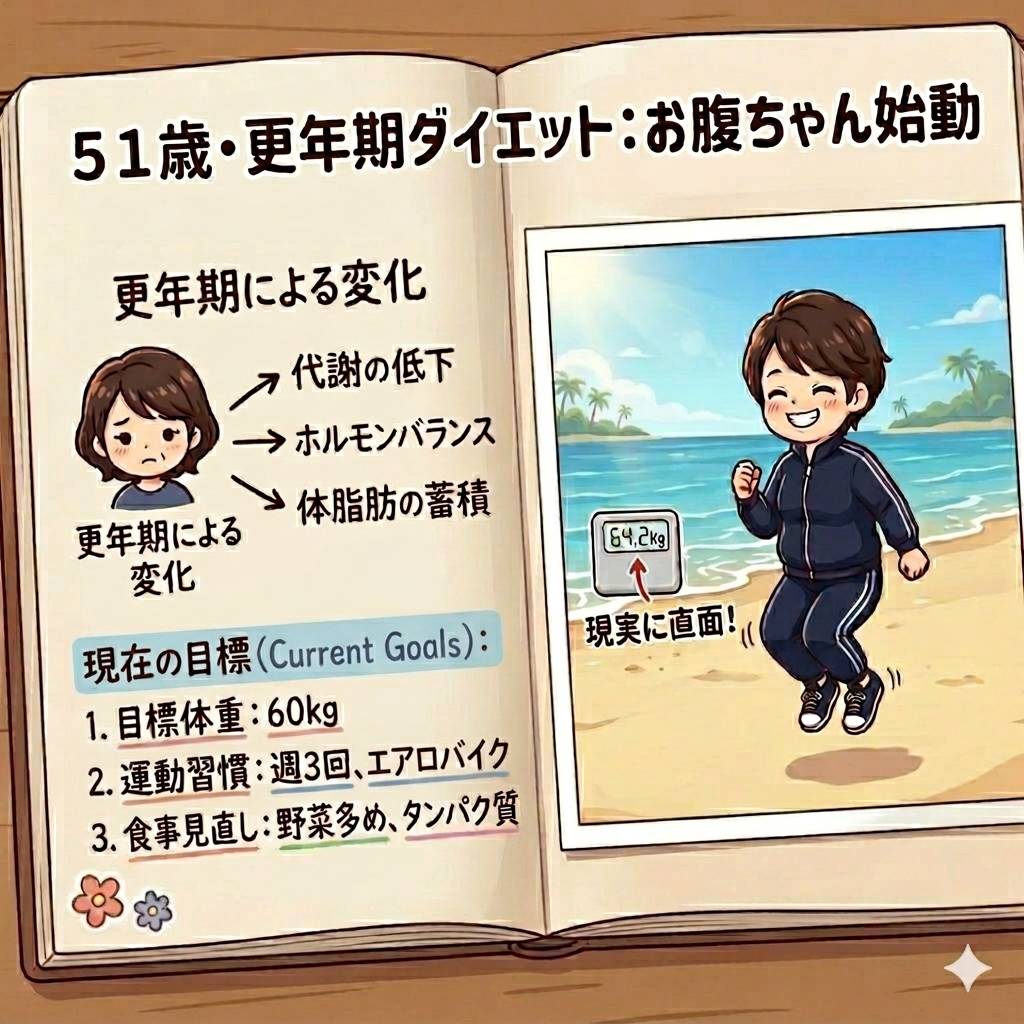 51歳更年期ダイエットの目標ノート　